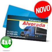 1000 CARTÃO DE VISITA COR 4/4 COUCHÊ VERNIZ TOTAL FRENTE 300G